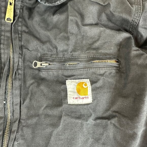 Carhartt Re-work Blanket Lined Black Detroit Men's XL (Fits like a large!) - Picture 7 of 13